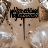 Topper Wszystkiego Najlepszego Akryl lustro