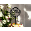 Topper Happy Birthday Akryl lustro Okazja